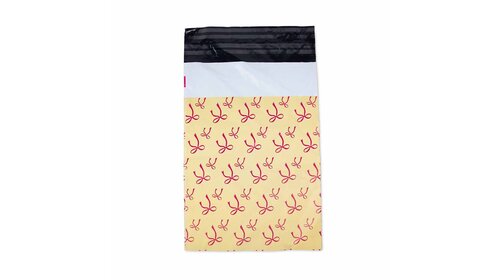100x verzendzakken Bows Yellow Small