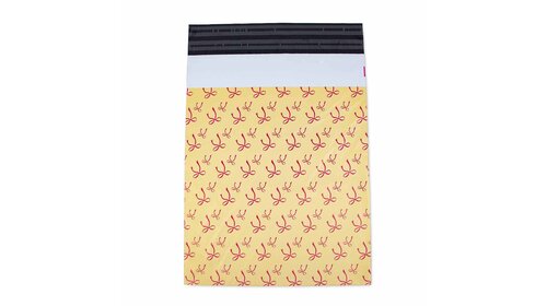 100x verzendzakken Bows Yellow Medium