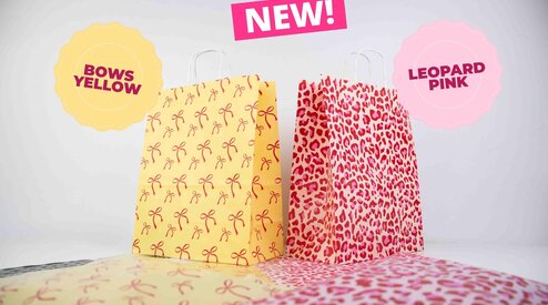 Bows Yellow & Leopard Pink: de nieuwe collecties die jouw verpakking laten stralen