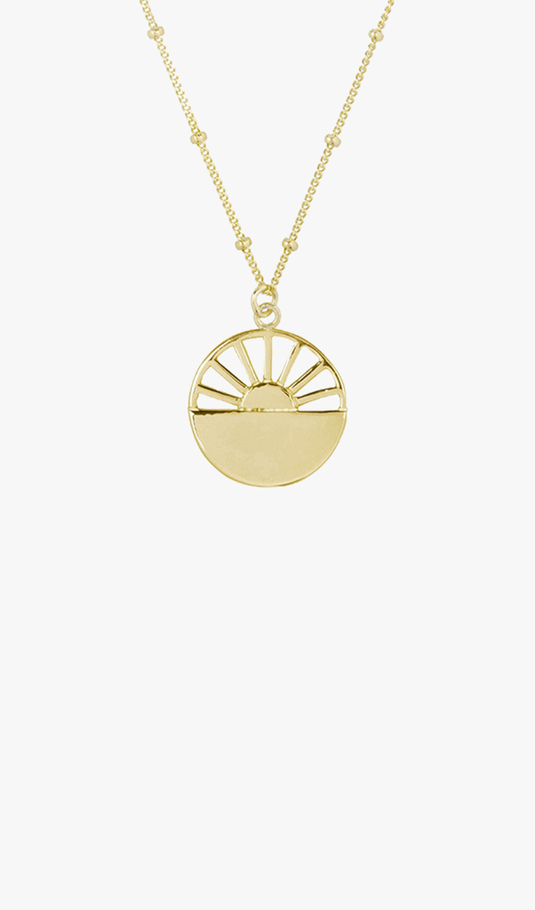 Golden Hour Necklace Gold Sincerely Valentine