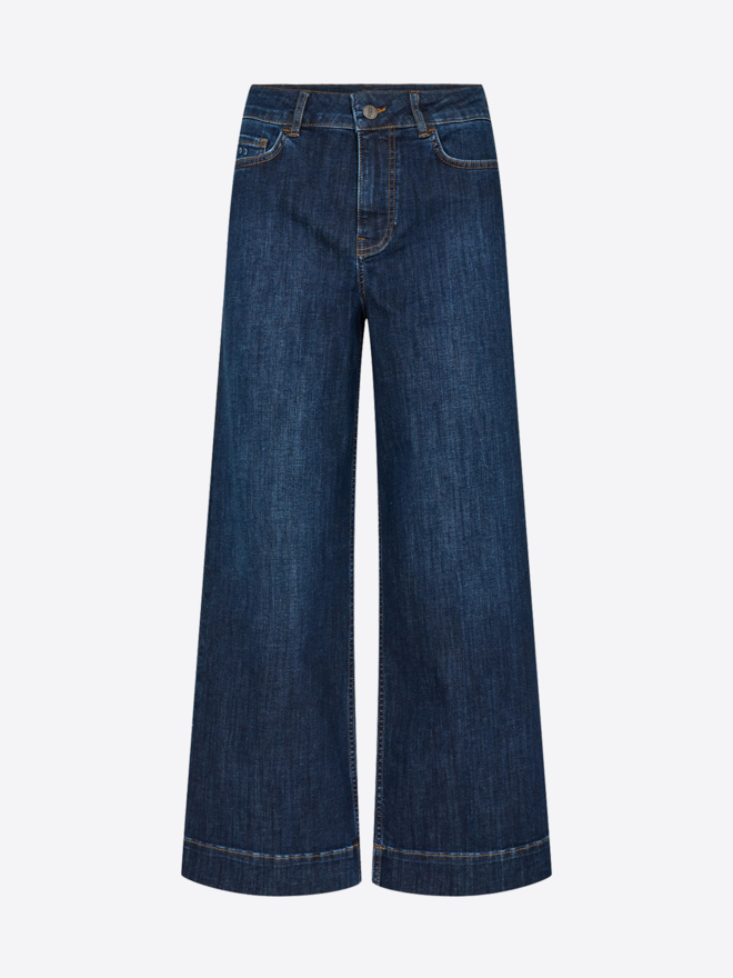 Dark Blue Cropped Jeans