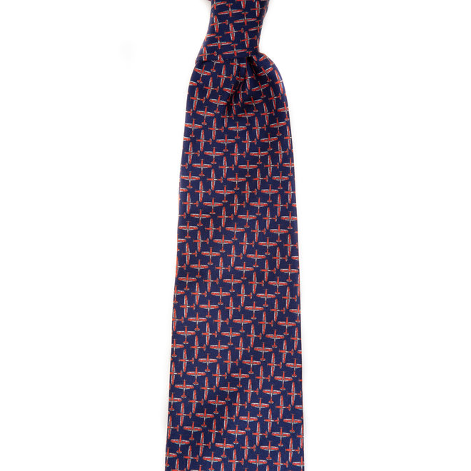 3 FOLD TIE LINED - PURE SILK -  HANDMADE IN ITALY