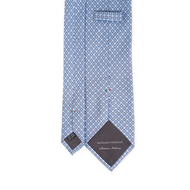 3 FOLD TIE LINED - PURE SILK -  HANDMADE IN ITALY