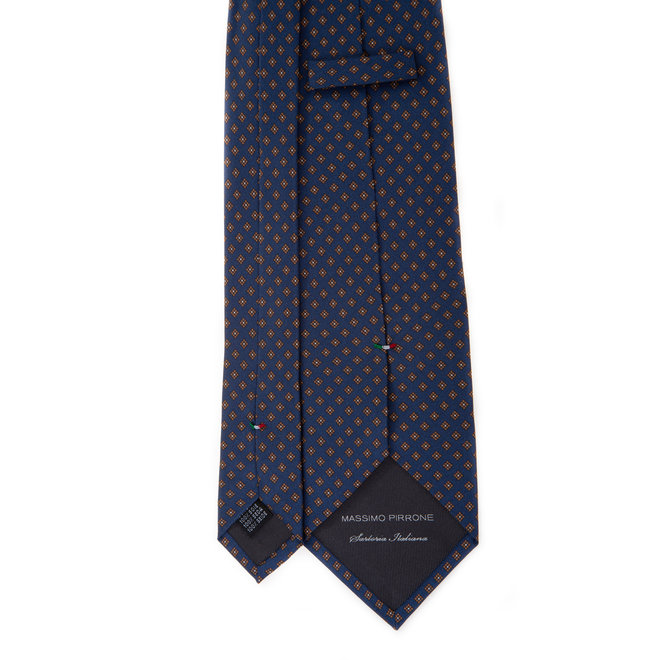 3 FOLD TIE LINED - PURE SILK -  HANDMADE IN ITALY