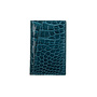Bifold cardholder ocean blue - Alligator - Handmade in italy