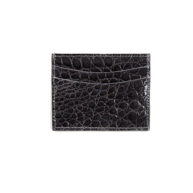 Cardholder  - high quality alligator - Handmade