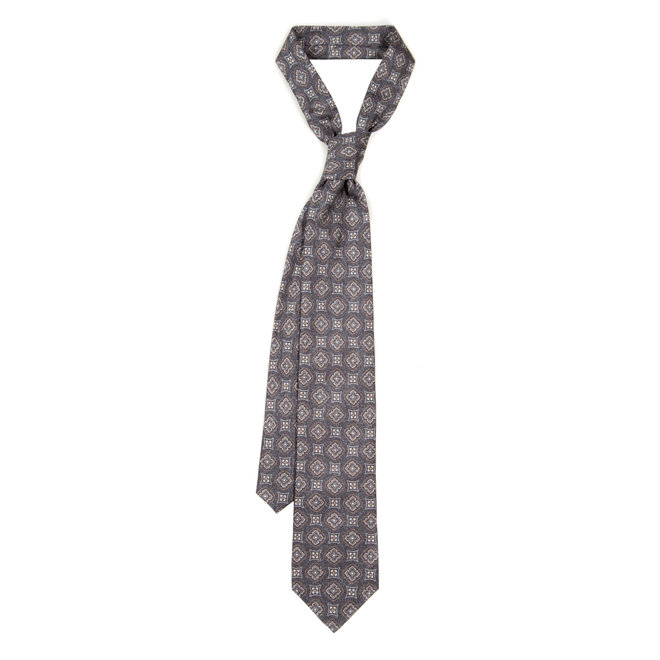 3 FOLD TIE LINED - PURE SILK -  HANDMADE IN ITALY