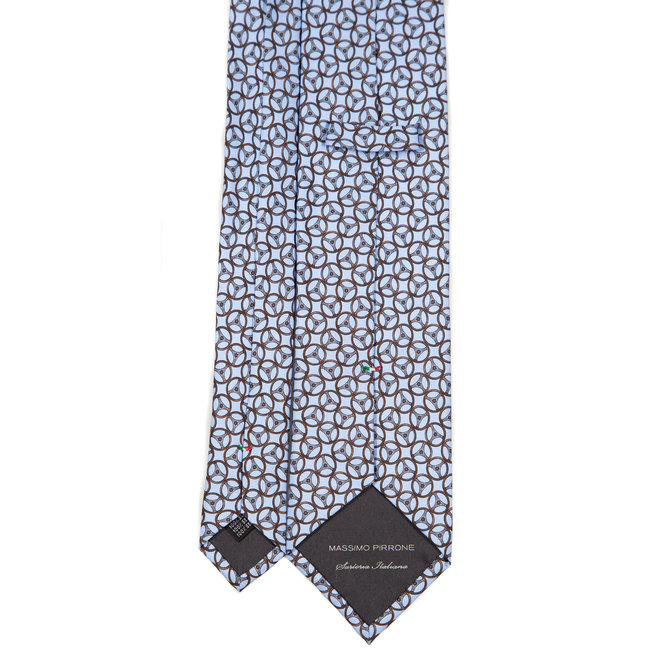 3 FOLD TIE LINED - PURE SILK -  HANDMADE IN ITALY