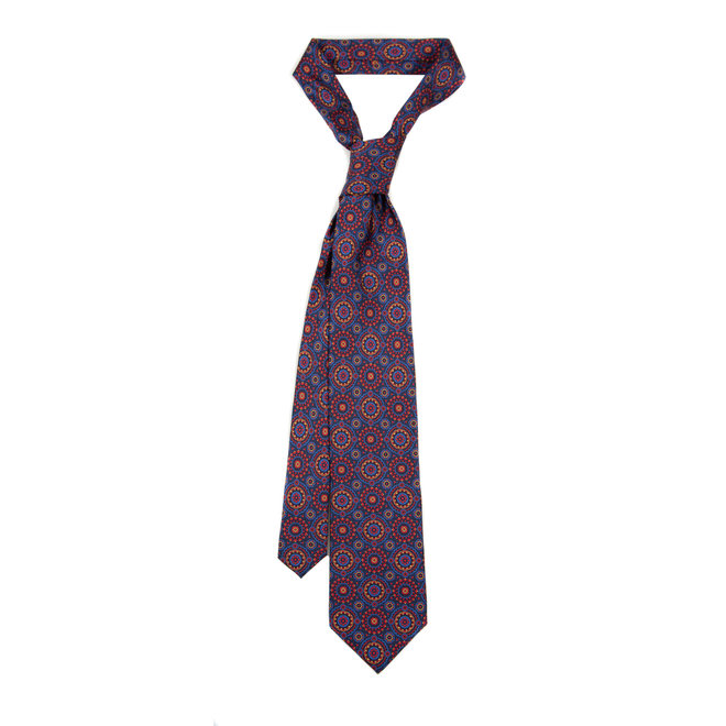 3 FOLD TIE LINED - PURE SILK -  HANDMADE IN ITALY