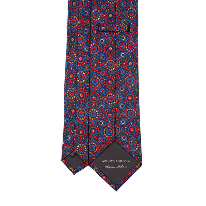 3 FOLD TIE LINED - PURE SILK -  HANDMADE IN ITALY