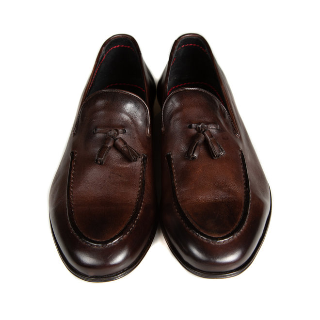 Moccasins calf leather HANDMADE LOAFERS/MOCCASINO