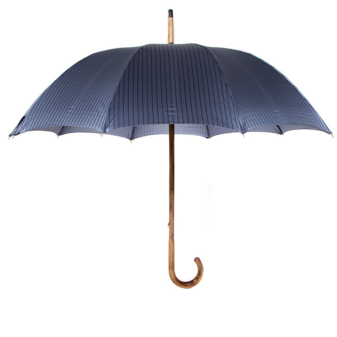 Classic  Umbrella, Wooden Handle  with horn inlay Manual Opening
