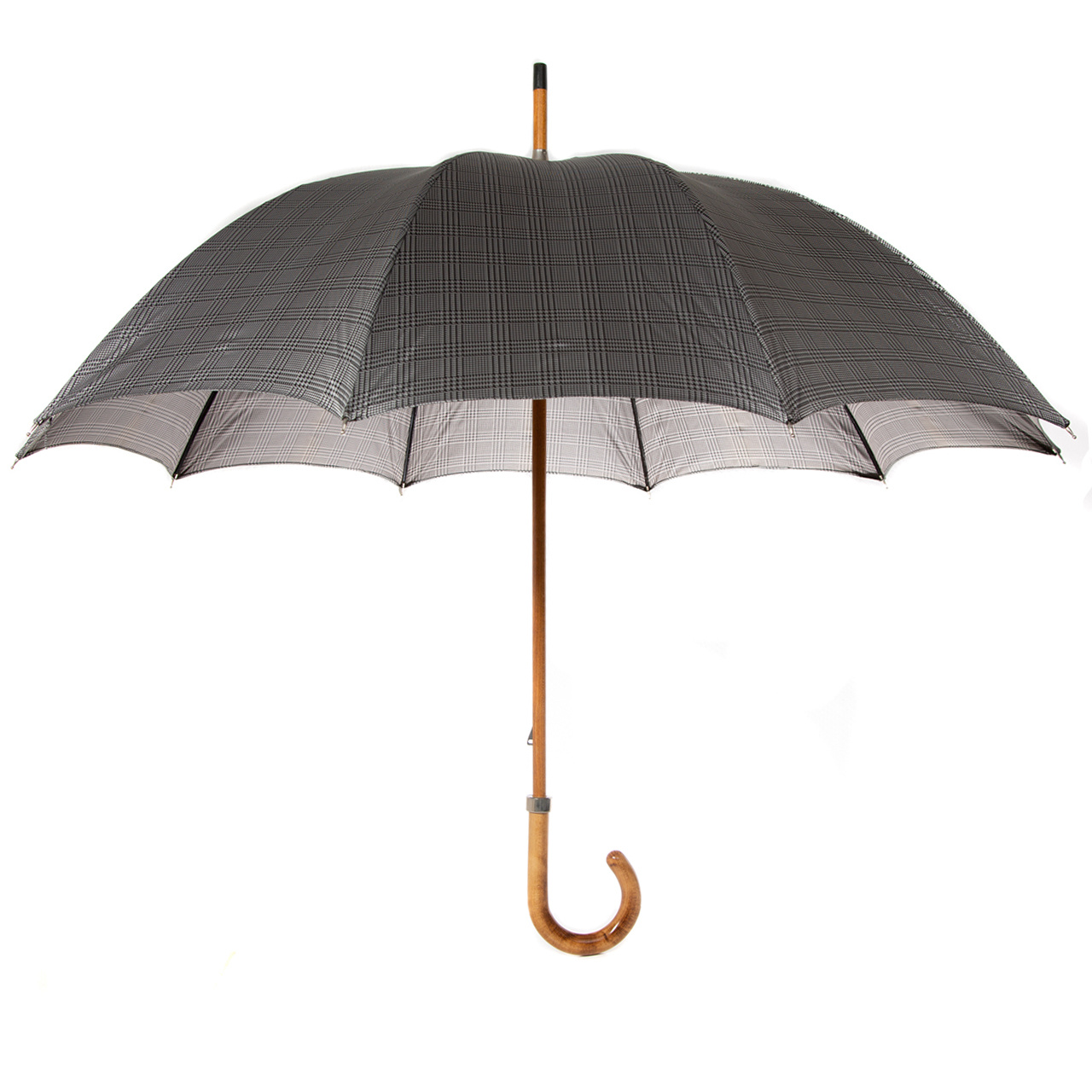 Classic Umbrella, Wooden Handle Manual Opening PM Eleganza Milanese