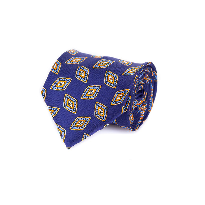 5 FOLD TIE UNLINED - PURE SILK -  HANDMADE IN ITALY