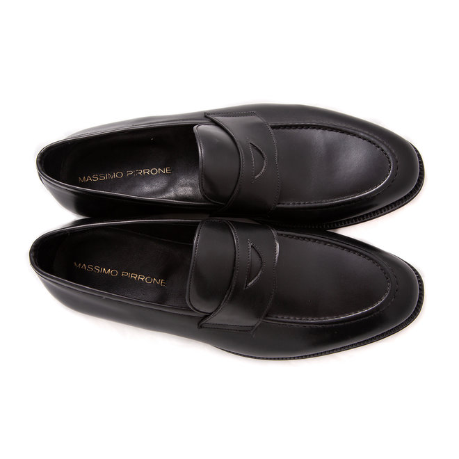 PENNY LOAFERS BLACK - Handmade in Italy