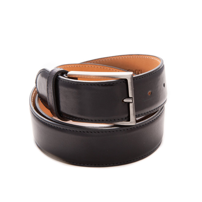 Calf Leather belt black - Handmade in Italy