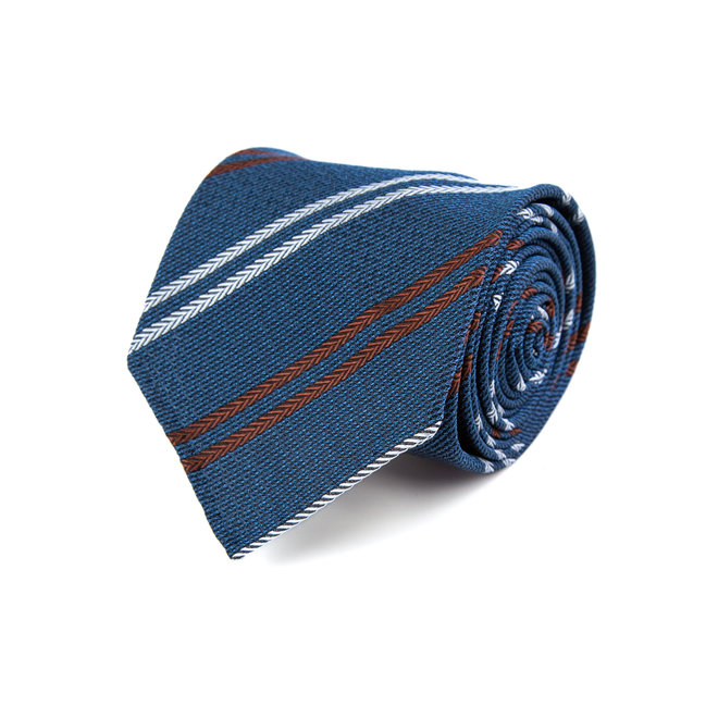 3 FOLD TIE UNLINED  - SILK & COTTON -  HANDMADE IN ITALY