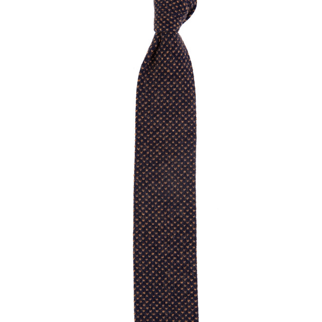 3 FOLD  TIE  100% CASHMERE KNITTED - HANDMADE IN ITALY