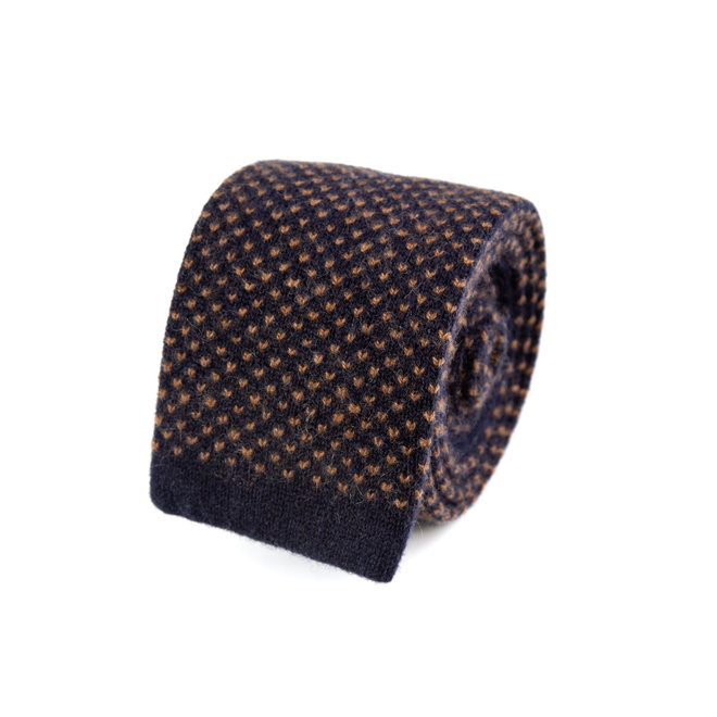 3 FOLD  TIE  100% CASHMERE KNITTED - HANDMADE IN ITALY