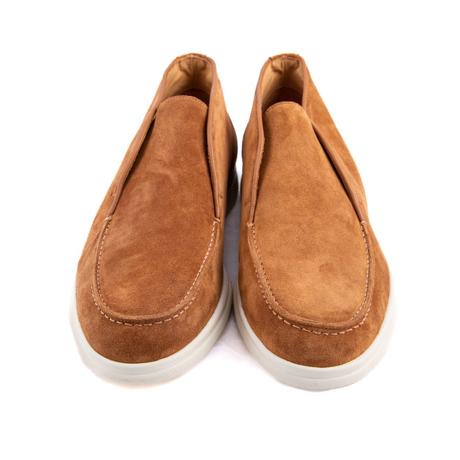Shoes suede tabacco - made in italy