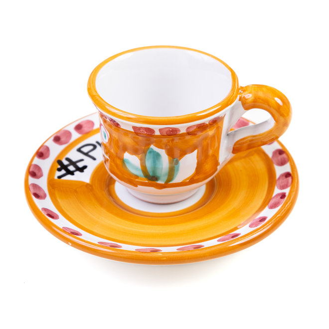 Coffee cup for ristretto arancio salento