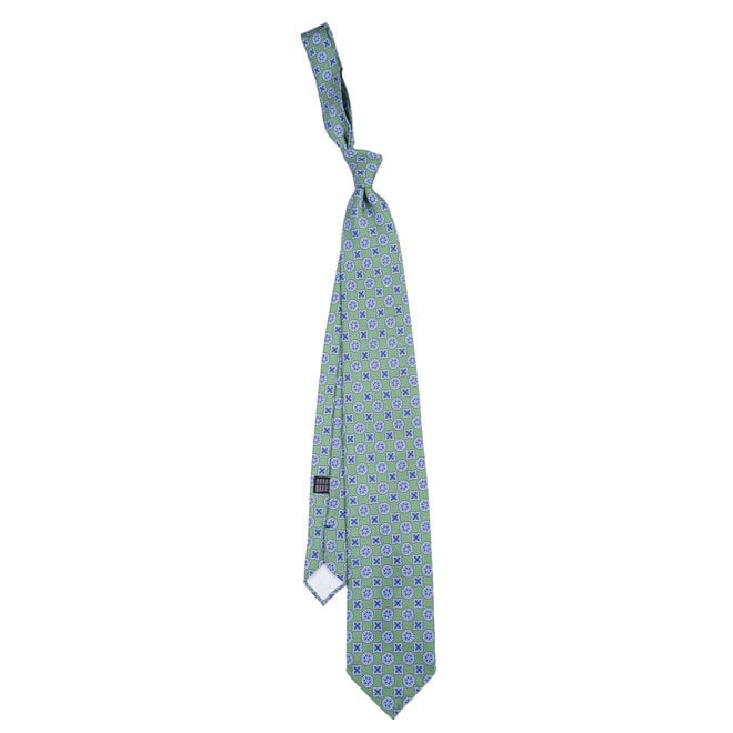 3 FOLD TIE UNLINED   - PURE SILK -  HANDMADE IN ITALY