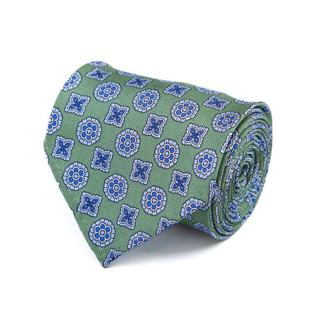 3 FOLD TIE UNLINED   - PURE SILK -  HANDMADE IN ITALY