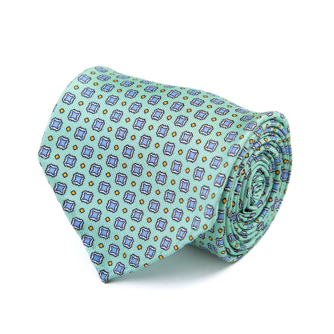 3 FOLD TIE UNLINED   - PURE SILK -  HANDMADE IN ITALY