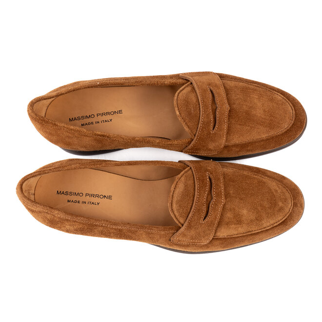 Shoes Penny Loafer - camoscio snuff  Iconic Giulio   - made in italy