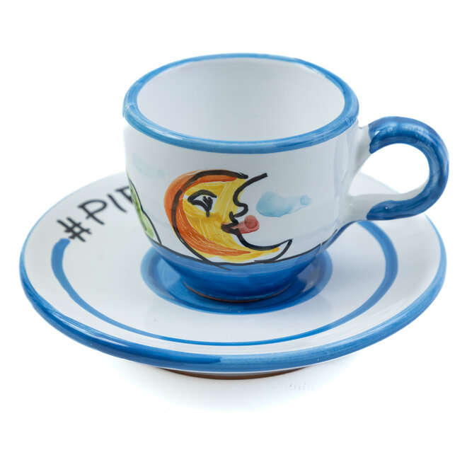 Coffee cup for ristretto blu Positano