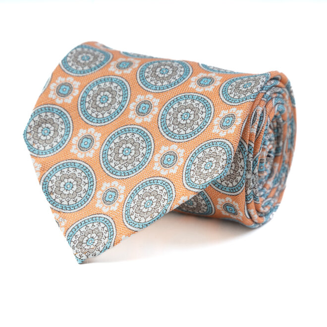 3 FOLD TIE UNLINED  - PURE SILK - PASTELLO