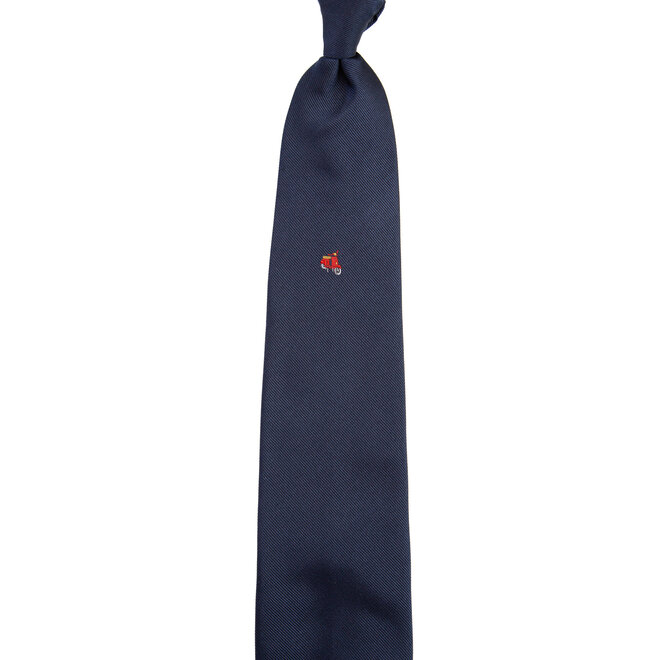 3 FOLD TIE UNLINED  - VESPA PX  ROSSO CORSA -  PURE SILK