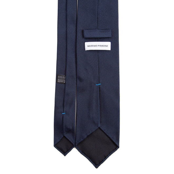 3 FOLD TIE UNLINED  - OLD VESPA PX BLU  -  PURE SILK