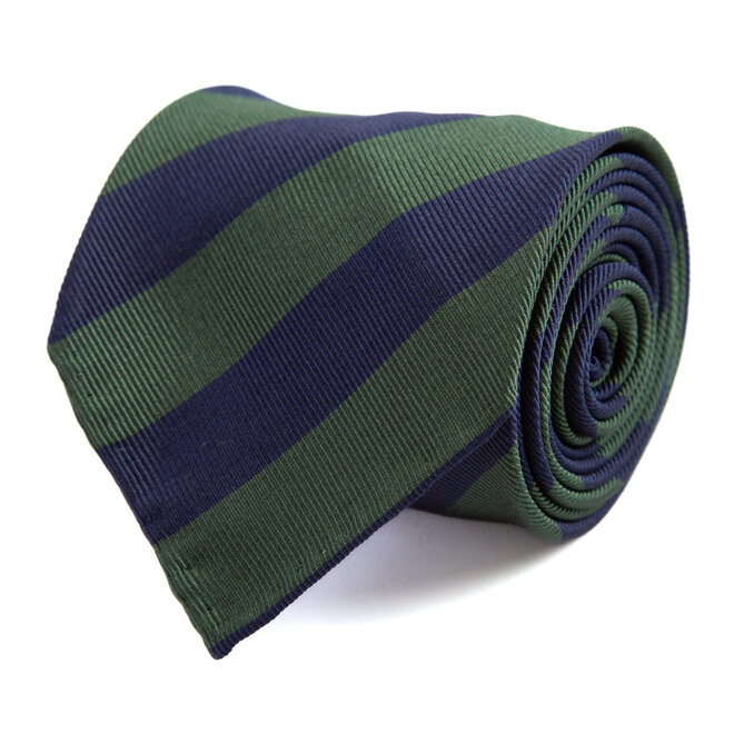 3 FOLD TIE UNLINED  - REGIMENTAL  -  PURE SILK