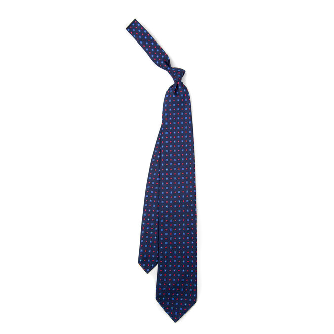 3 FOLD TIE UNLINED   - PURE SILK -  HANDMADE IN ITALY