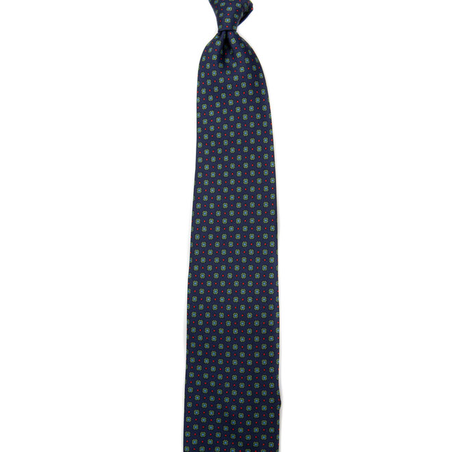 3 FOLD TIE UNLINED   - PURE SILK -  HANDMADE IN ITALY