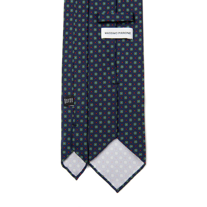 3 FOLD TIE UNLINED   - PURE SILK -  HANDMADE IN ITALY
