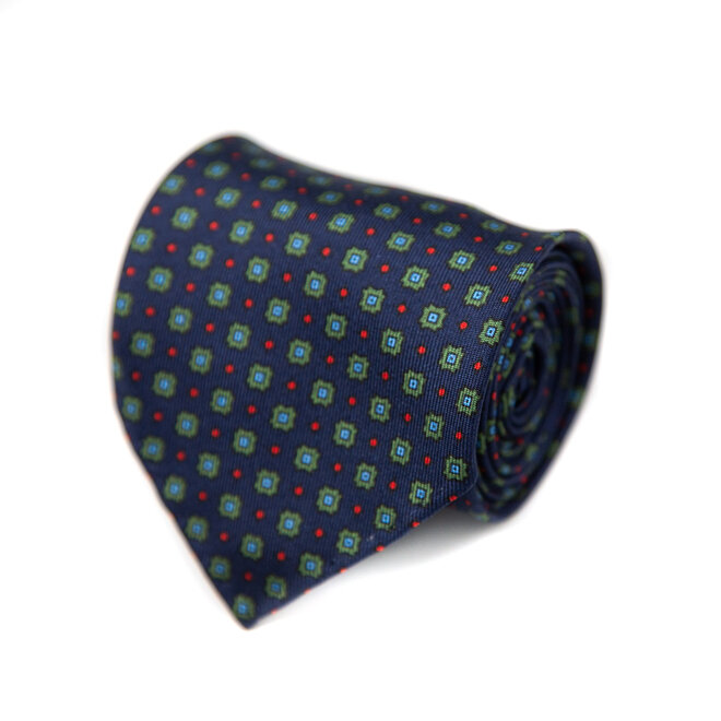 3 FOLD TIE UNLINED   - PURE SILK -  HANDMADE IN ITALY