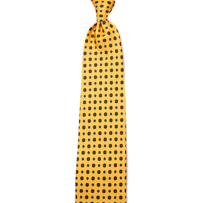 3 FOLD TIE UNLINED   - PURE SILK -  HANDMADE IN ITALY