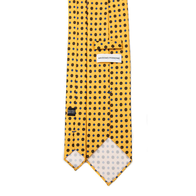 3 FOLD TIE UNLINED   - PURE SILK -  HANDMADE IN ITALY