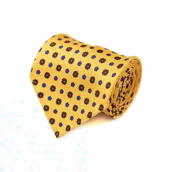 3 FOLD TIE UNLINED   - PURE SILK -  HANDMADE IN ITALY
