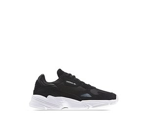 black and white adidas falcon