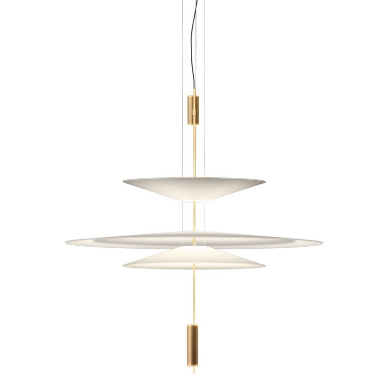 Vibia Flamingo, Pendant, Gold, 2700 K, 1-10V, Push