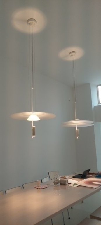 Vibia Flamingo, Pendant, Gold, 2700 K, 1-10V, Push