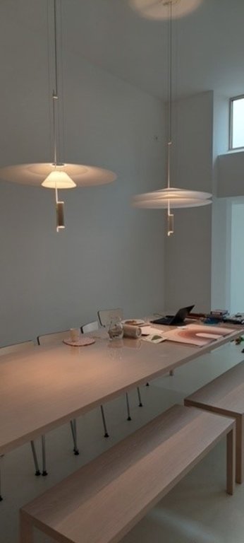 Vibia Flamingo, Pendant, Gold, 2700 K, 1-10V, Push