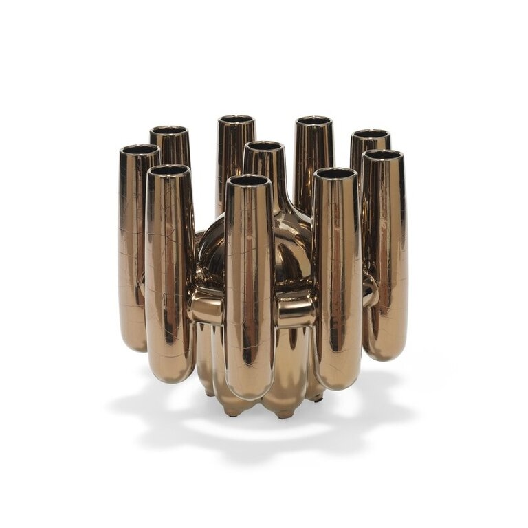 Cor Unum Colt vase bronze