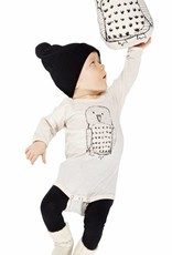 Baby Body Owl aus Biobaumwolle crèmefarben