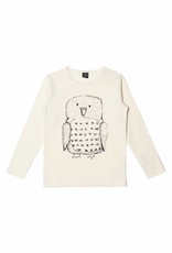Langarm T-Shirt Owl crèmefarben