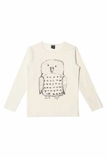 Longsleeve t-shirt Owl natural white