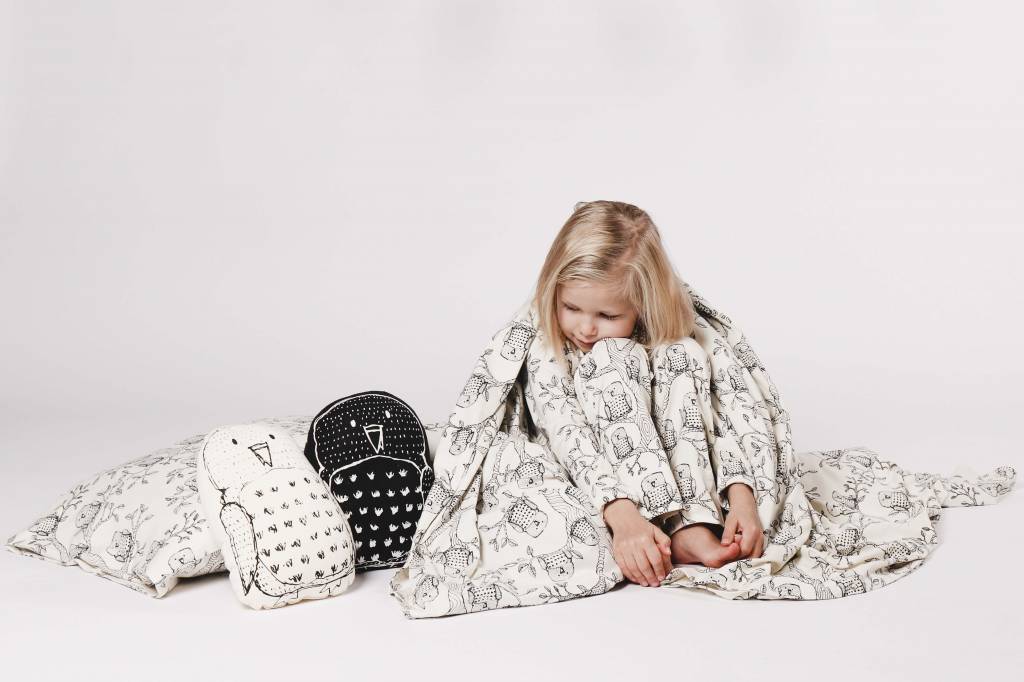 KIDS Linge de lit Owl en coton biologique